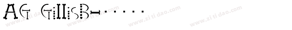 AG GillisB字体转换